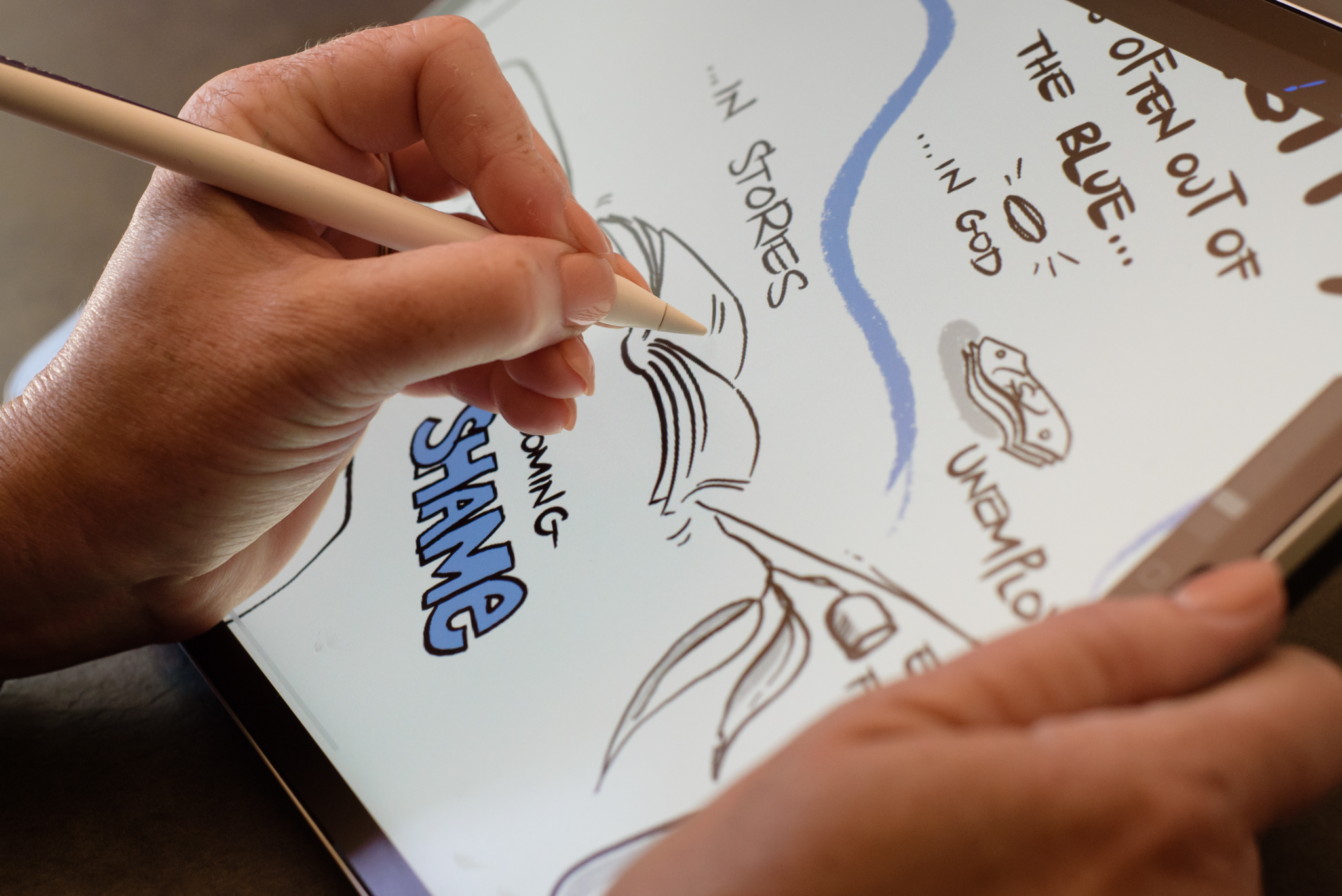 Graphic Recording digitally on iPad Pro
