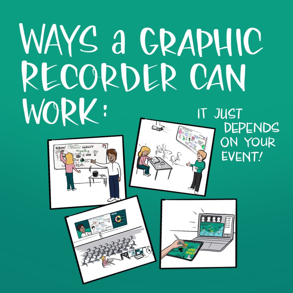 Illustration – ways a graphic recorder can work!