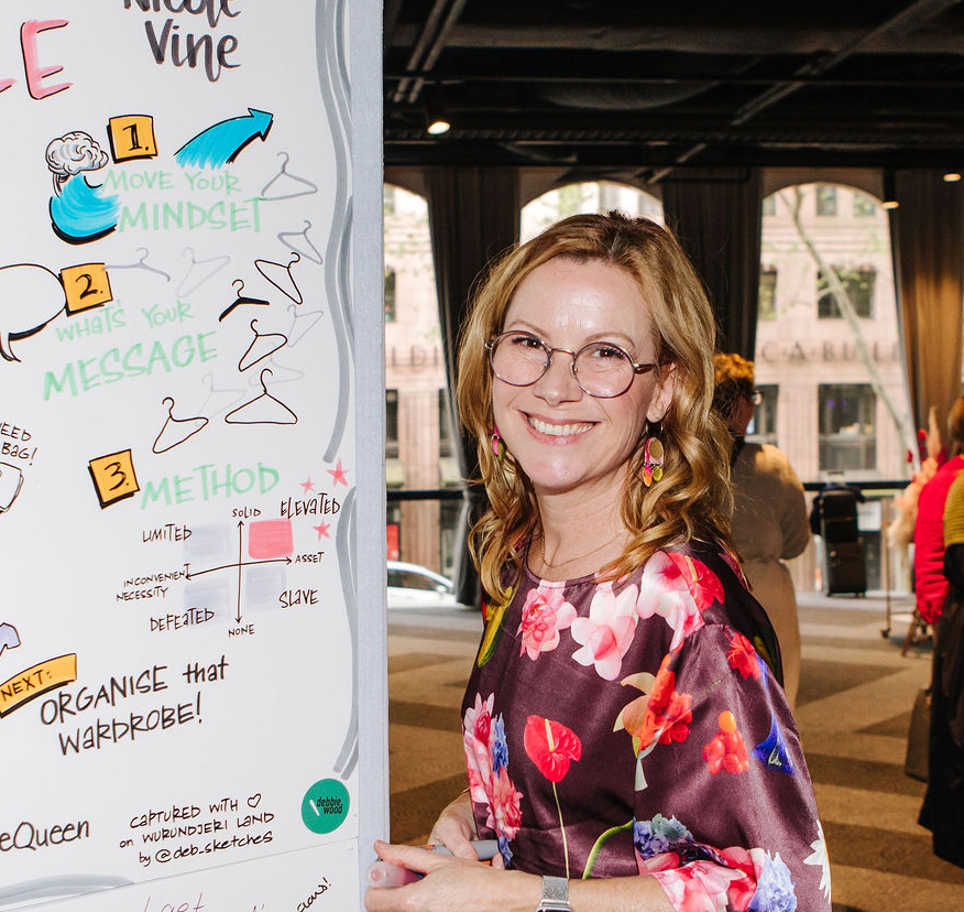 Debbie Wood – Graphic Recording live in Melbourne at an event